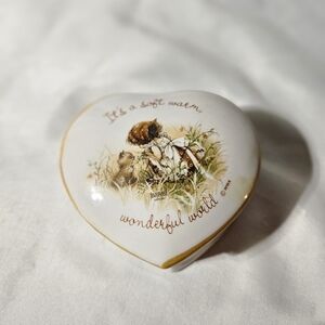 Vintage Gretchen Heart Shaped Trinket Box